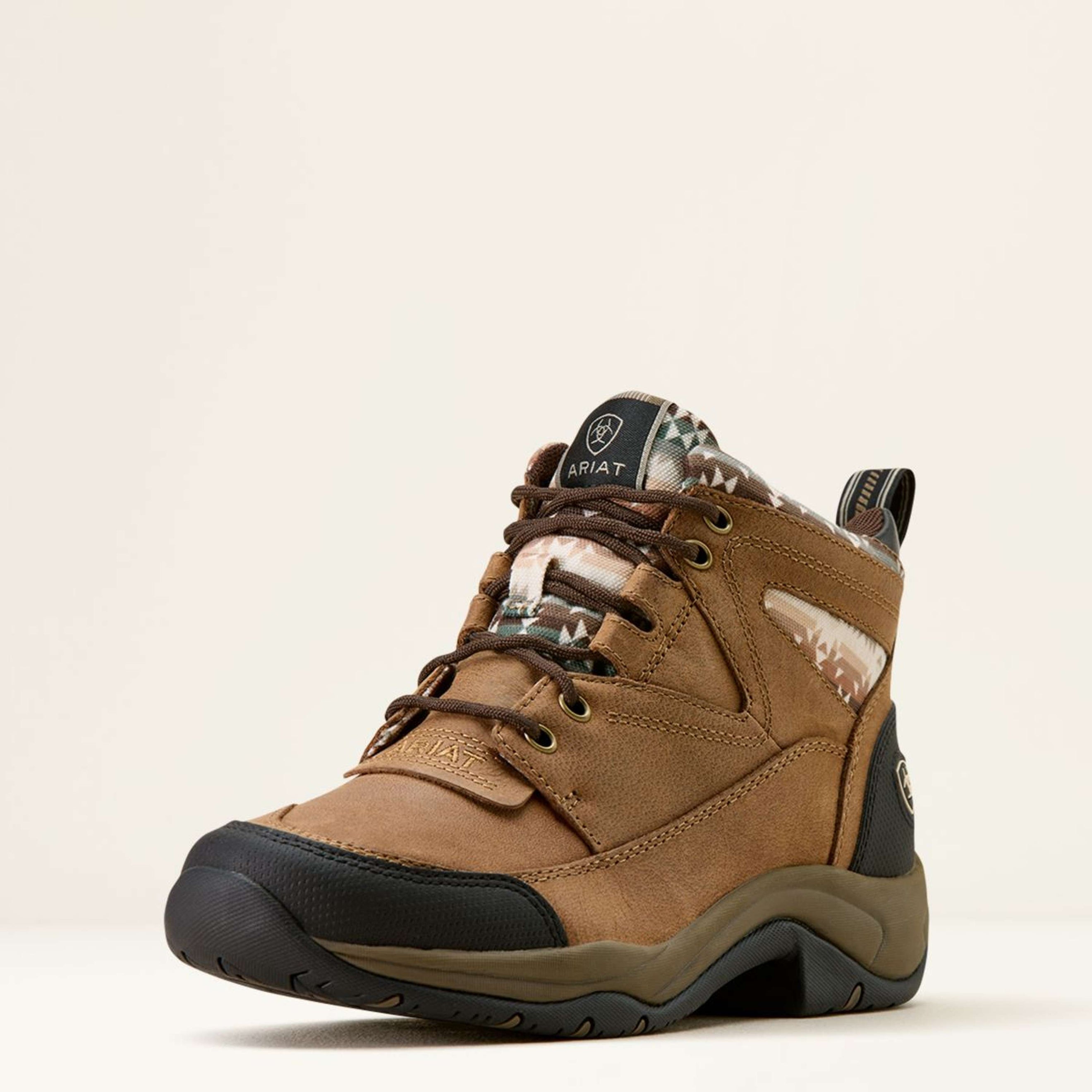 Ariat Stivali da Scuderia Terrain Donne Dark Tan/Natural Southwest Print Ariat Stivali da Scuderia Terrain Donne Dark Tan/Natural Southwest Print