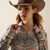 Ariat Blusa Arizona Western Donne Ombre Blue Southwest