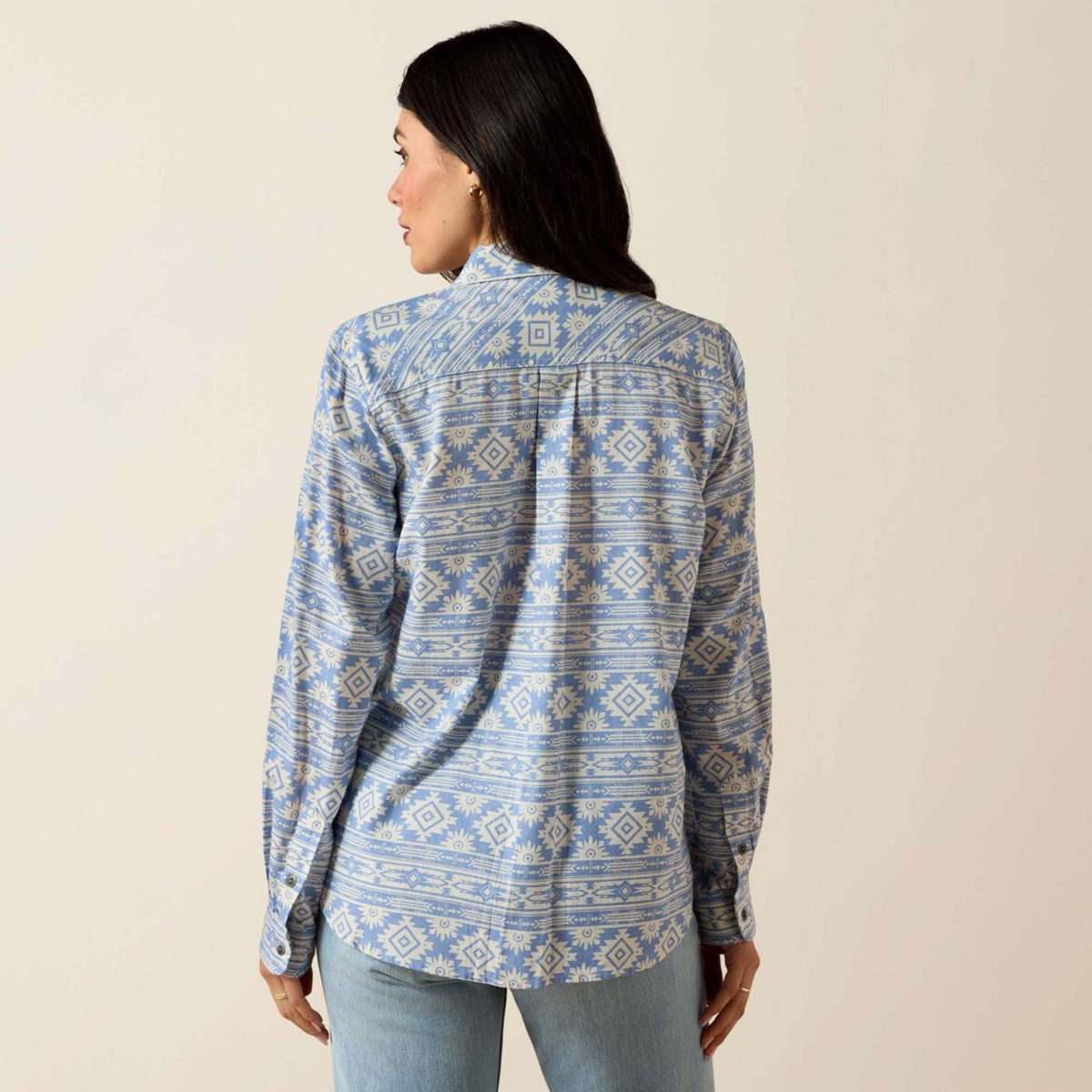 Ariat Blusa Billie Jean Donne Ashleigh Blue Crystal Southwes
