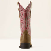 Ariat Stivali Western Round Up Ruidoso Donne Brown Bomber/Dusty Rose