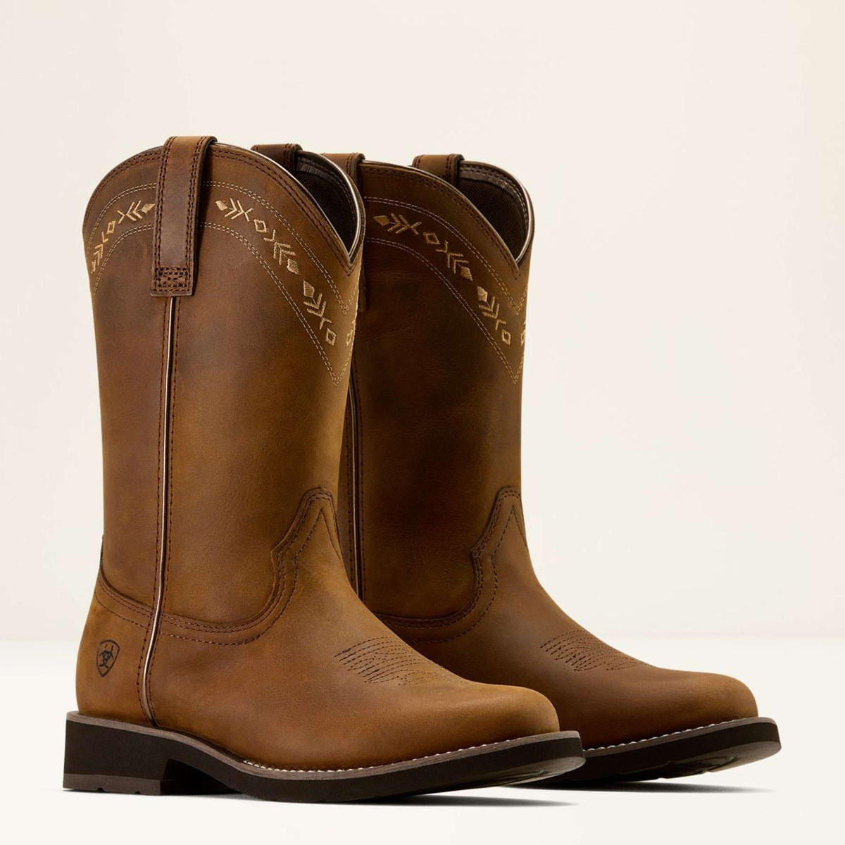 Ariat Stivali Western Kearny Donne Distressed Brown