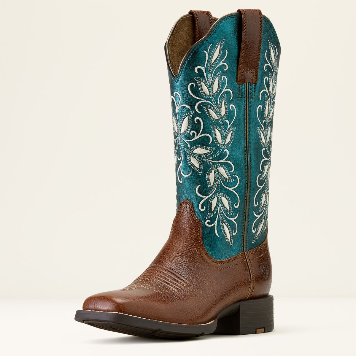 Ariat Stivali Western Round Up Holly Donne Beasty Brown/Metallic Sea