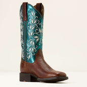 Ariat Stivali Western Round Up Holly Donne Beasty Brown/Metallic Sea