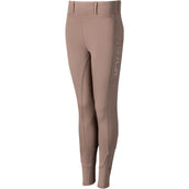 Mrs. Ros Leggings da Equitazione Romee Mini Softshell Taupe