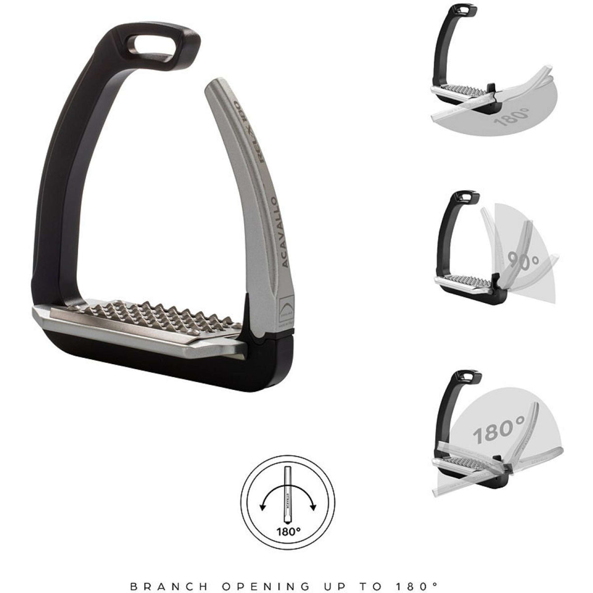 Acavallo Staffe REL-X 180 Blu/Alluminio