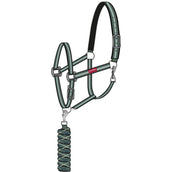 Premiere Set Cavezza AW25 con Gancio di Panico Duck Green