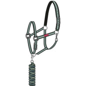 Premiere Set Cavezza AW25 con Gancio di Panico Duck Green