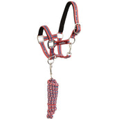 Premiere Set Cavezza AW25 XS con Moschettone Slate Rose