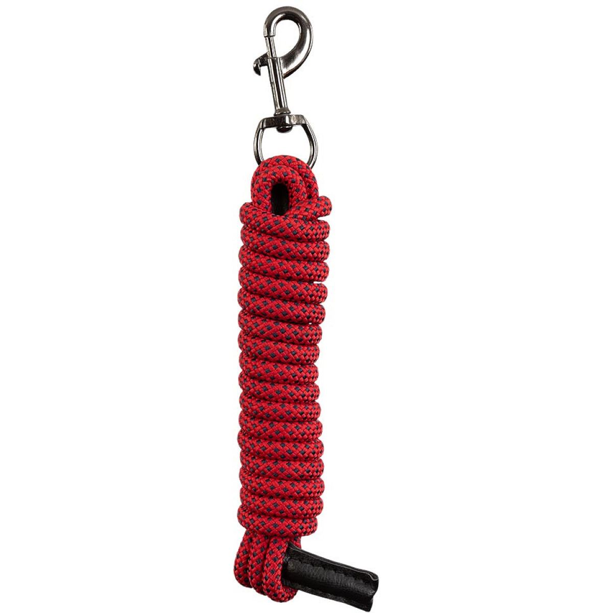 BR Corda per cavezza AW25 Knotted con Moschettone Rosso Tango