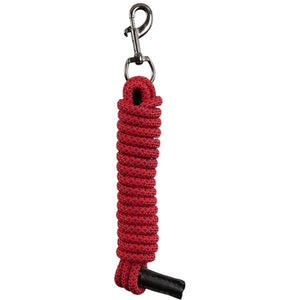 BR Corda per cavezza AW25 Knotted con Moschettone Rosso Tango