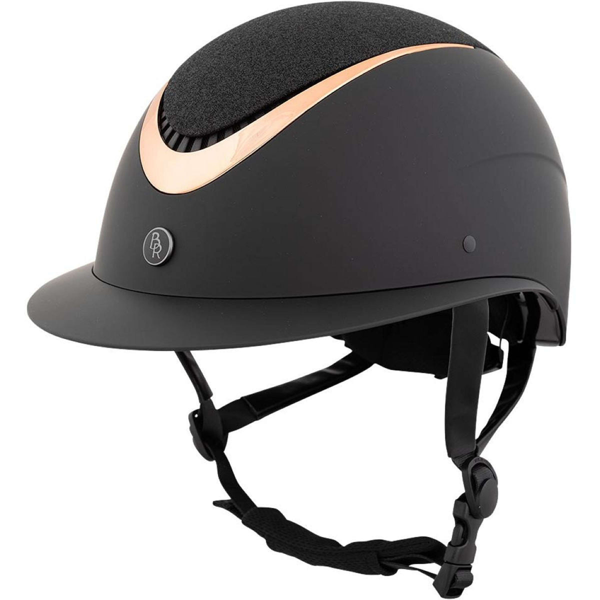 BR Casco da equitazione Theta Plus Painted Glitter Nero/Rosa