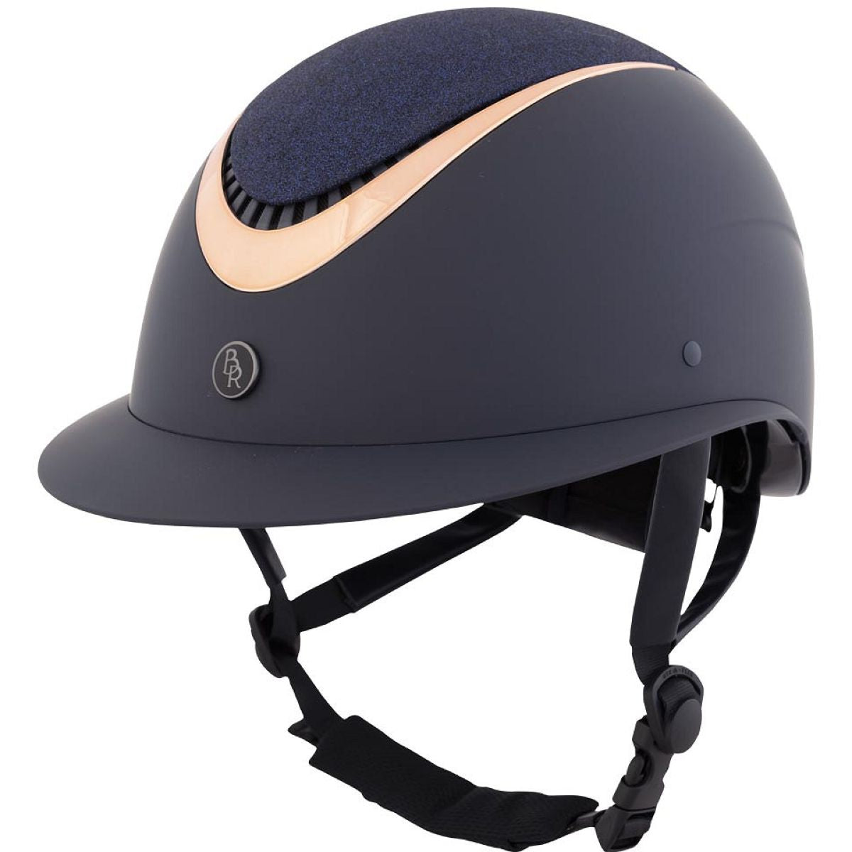 BR Casco da equitazione Theta Plus Painted Glitter Navy/Rose