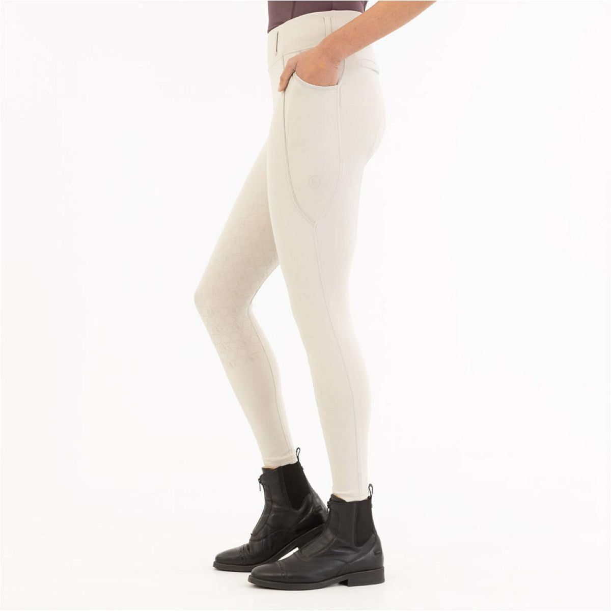 BR Leggings da Equitazione Ilana Full Grip Chateau Grey