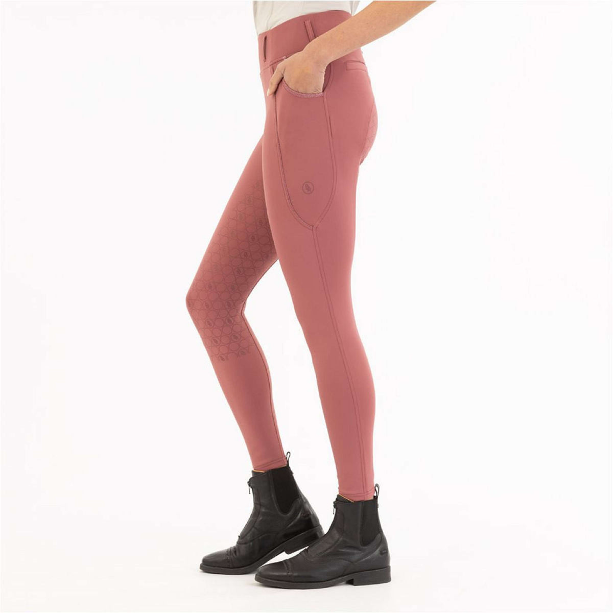 BR Leggings da Equitazione Ilana Full Grip Roan Rouge
