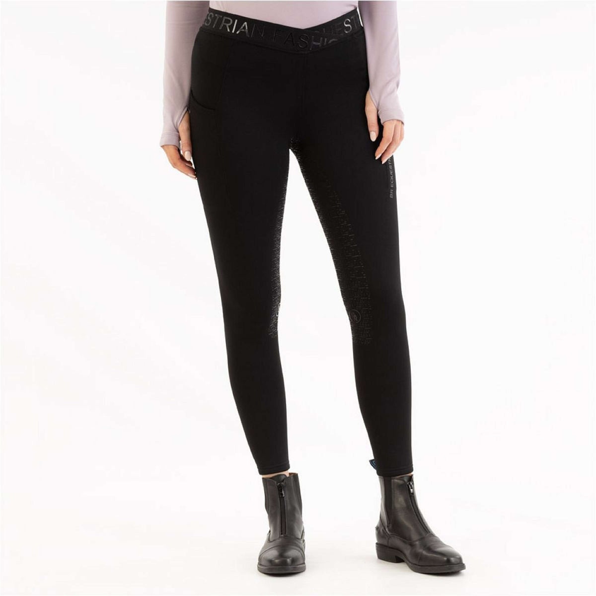 BR Leggings da Equitazione AW25 Jesslynn Sedere in Silicone Donna Meteorite