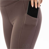 BR Leggings da Equitazione AW25 Jolie Sedere in Silicone Donna Raisin