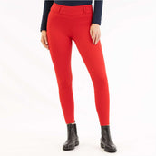 BR Leggings da Equitazione AW25 Jolie Sedere in Silicone Donna Rosso Tango