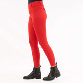 BR Leggings da Equitazione AW25 Jolie Sedere in Silicone Donna Rosso Tango