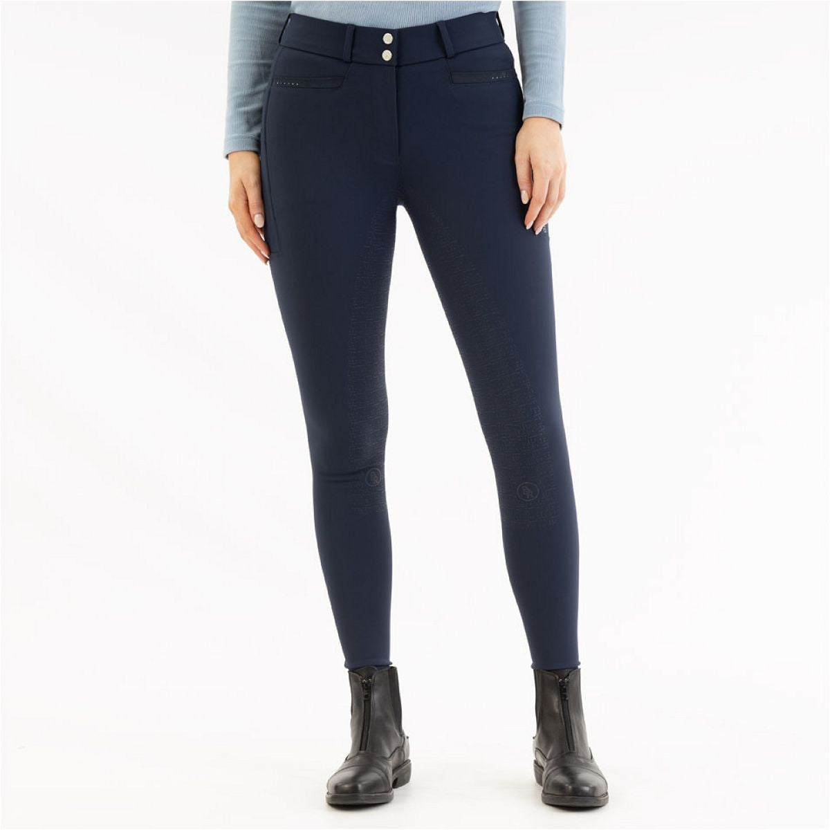 BR Pantaloni da Equitazione AW25 Jolijn Sedere in Silicone Donna Blazer blu scuro