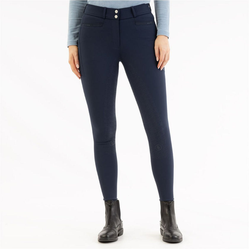 BR Pantaloni da Equitazione AW25 Jolijn Sedere in Silicone Donna Blazer blu scuro