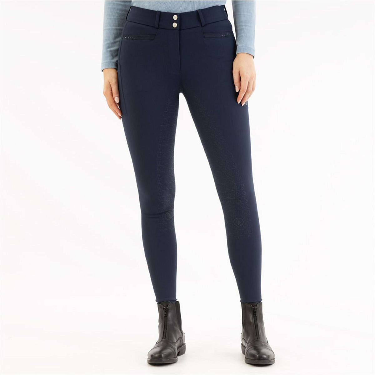BR Pantaloni da Equitazione AW25 Jolijn Sedere in Silicone Donna Blazer blu scuro