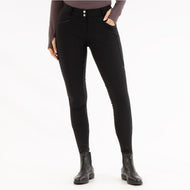 BR Pantaloni da Equitazione AW25 Softshell Jude Sedere in Silicone Donna Meteorite