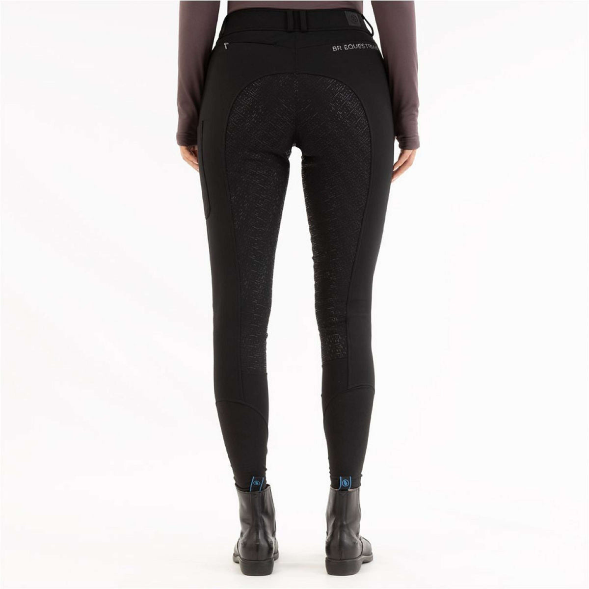 BR Pantaloni da Equitazione AW25 Softshell Jude Sedere in Silicone Donna Meteorite