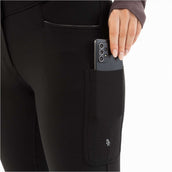 BR Pantaloni da Equitazione AW25 Softshell Jude Sedere in Silicone Donna Meteorite