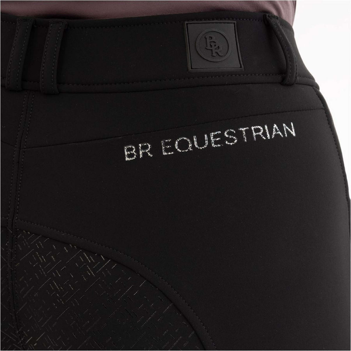BR Pantaloni da Equitazione AW25 Softshell Jude Sedere in Silicone Donna Meteorite
