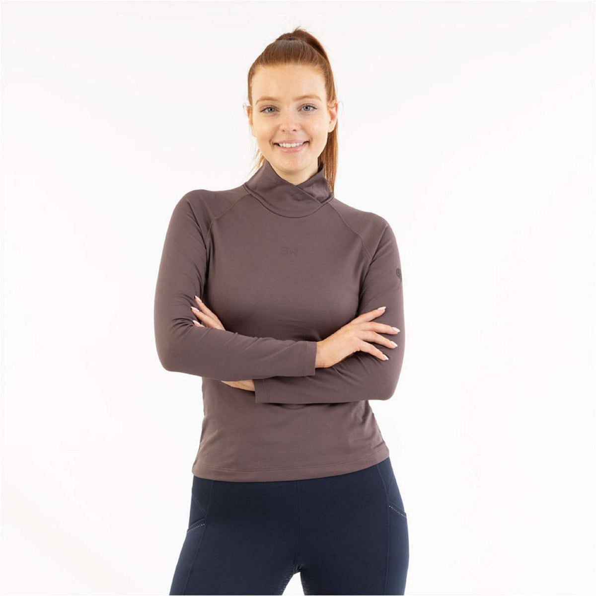 BR Maglione a Collo Alto AW25 Jasmin Donne Raisin