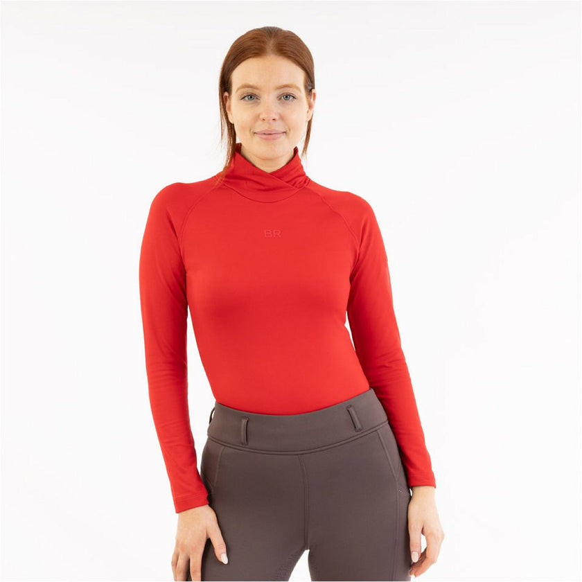 BR Maglione a Collo Alto AW25 Jasmin Donne Rosso Tango