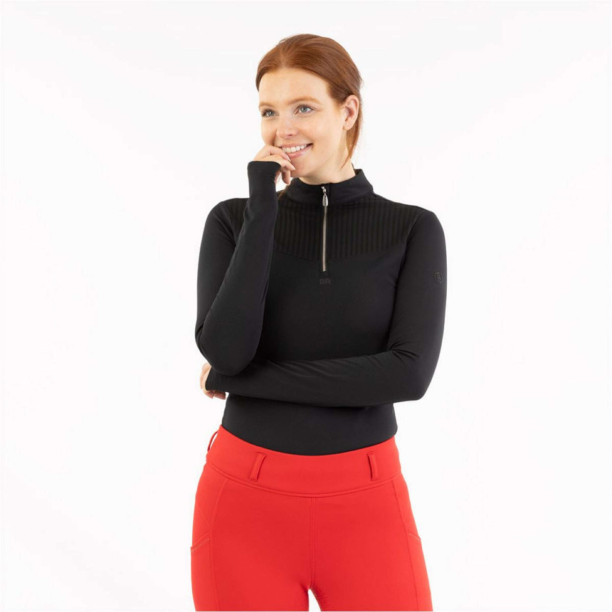 BR Pullover AW25 Half-Zip Jara Donne Meteorite