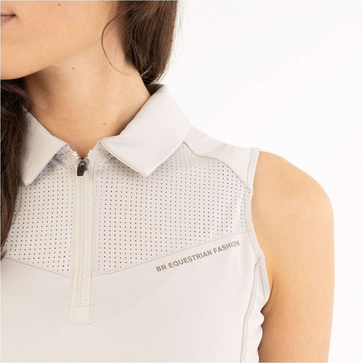 BR Poloshirt Isa Senza Maniche Chateau Grey