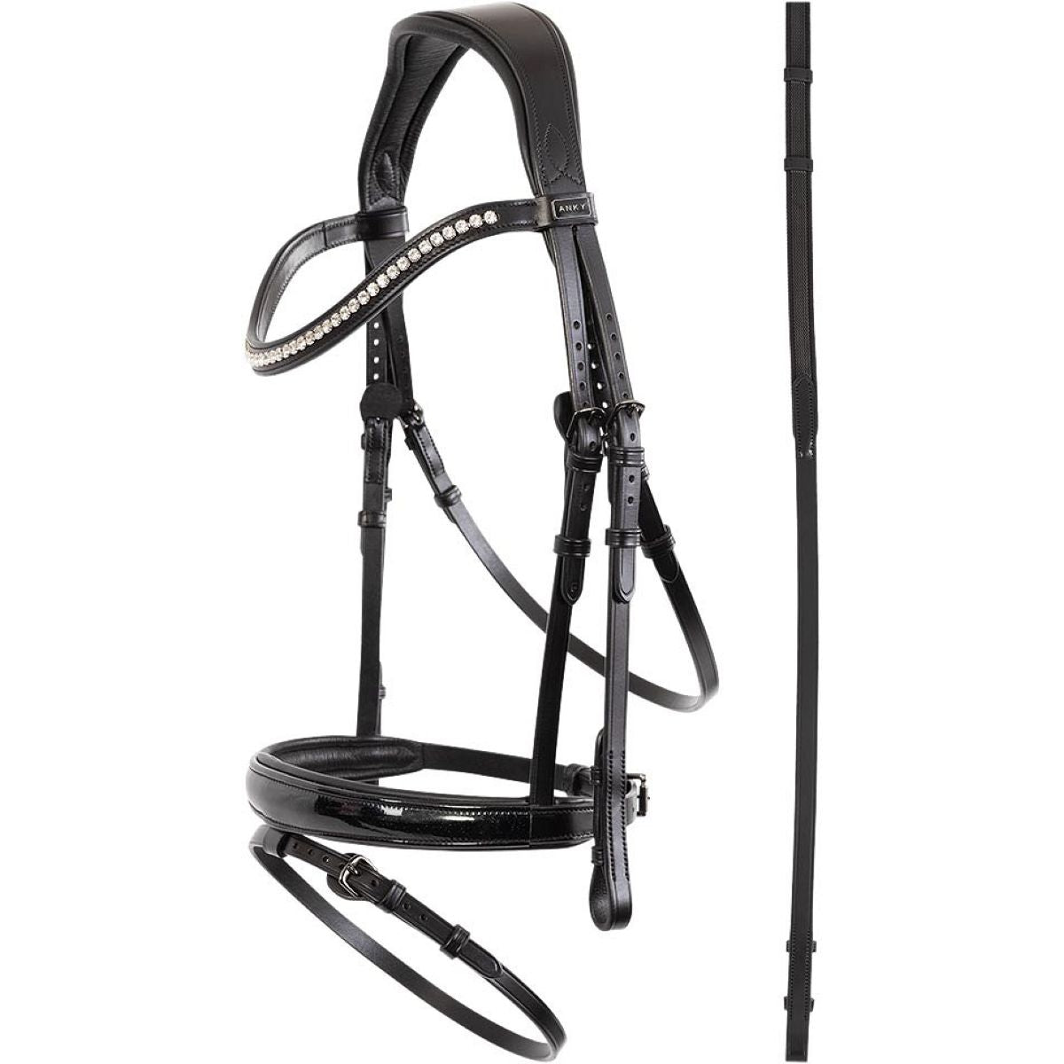 ANKY Briglia Metallic Patent ATH24001 Nero