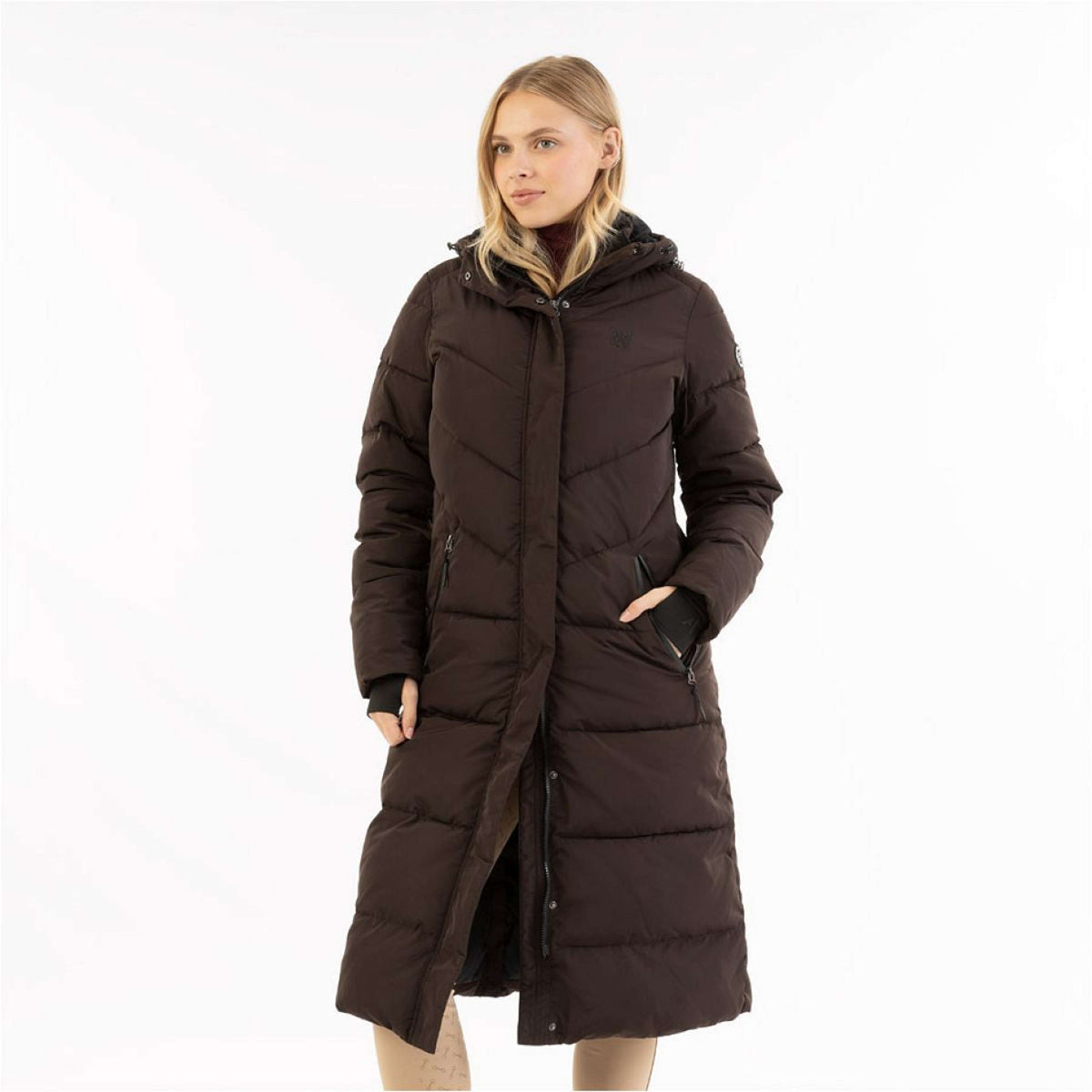ANKY Cappotto Lungo AW25 Puffer Chocolate Torte