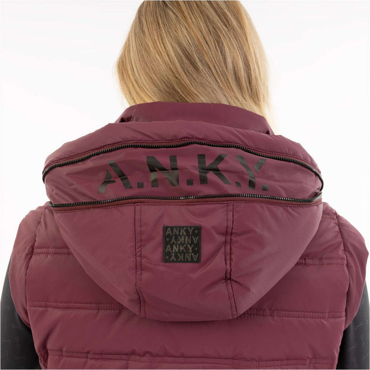 ANKY Gilet AW25 Padded Windsor Wine