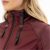 ANKY Felpa con cappuccio e zip AW25 Windsor Wine