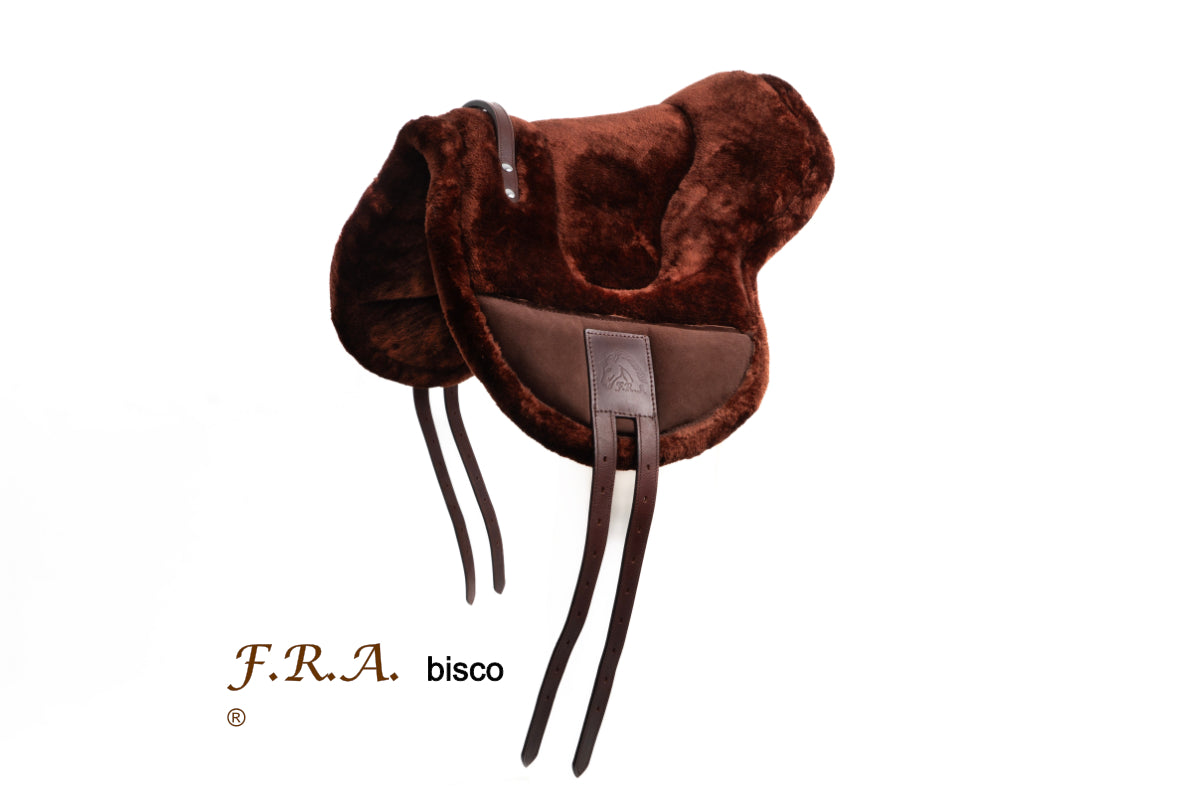 F.R.A. Cuscino per monta a pelo Bisco Lana Sintetica Marrone