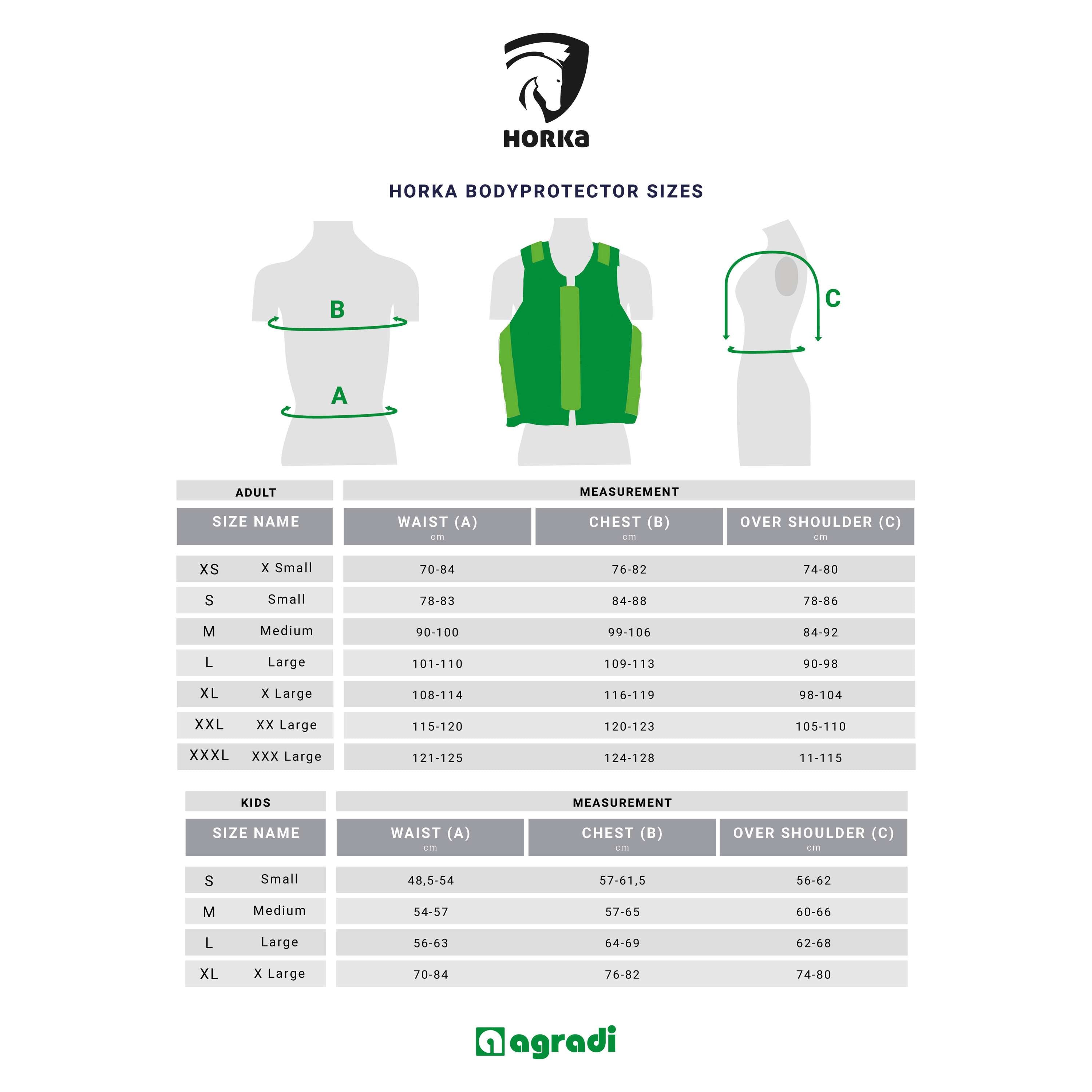 HORKA Corpetto di protezione Adult Blu