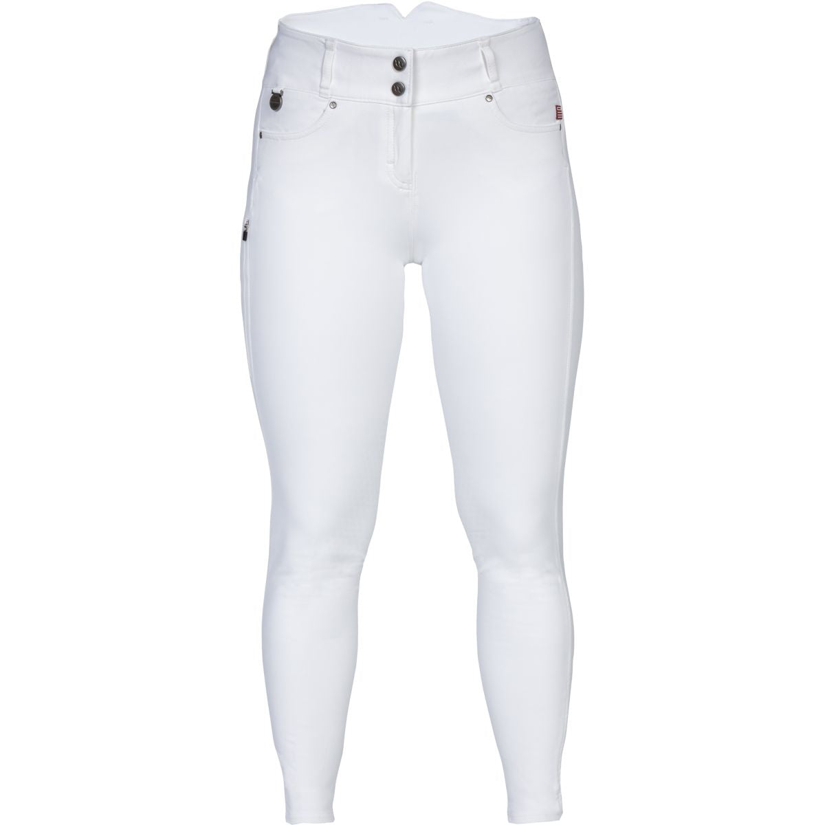 Back on Track Pantaloni da Equitazione Julia Knee Grip Bianco
