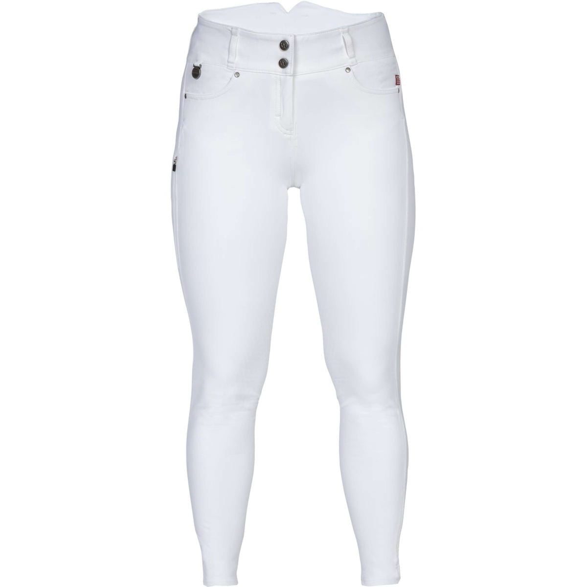 Back on Track Pantaloni da Equitazione Julia Knee Grip Bianco