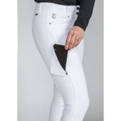 Back on Track Pantaloni da Equitazione Julia Knee Grip Bianco