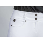 Back on Track Pantaloni da Equitazione Julia Knee Grip Bianco