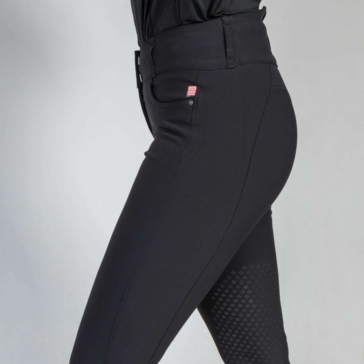 Back on Track Pantaloni da Equitazione Julia Knee Grip Nero