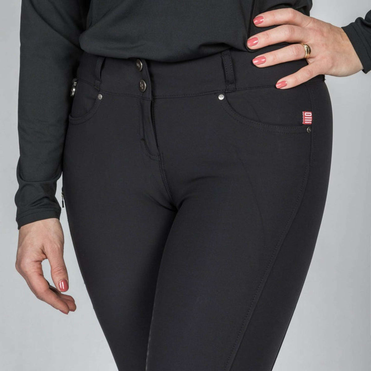 Back on Track Pantaloni da Equitazione Julia Full Grip Nero