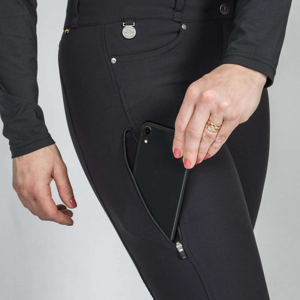 Back on Track Pantaloni da Equitazione Julia Full Grip Nero