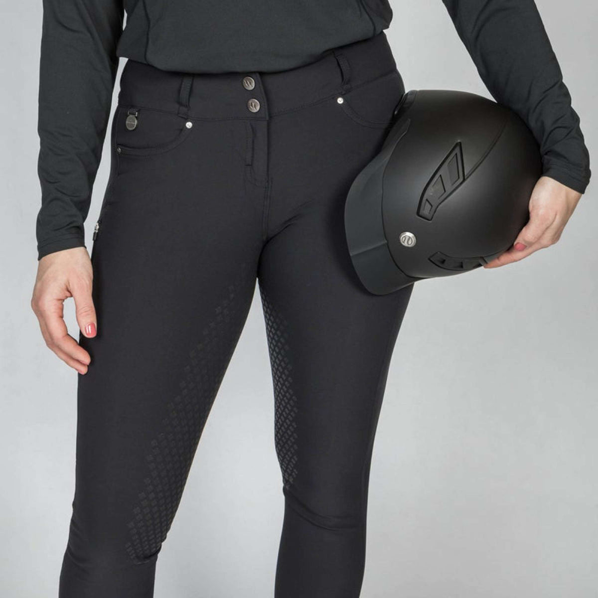 Back on Track Pantaloni da Equitazione Julia Full Grip Nero