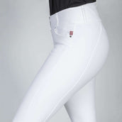 Back on Track Pantaloni da Equitazione Julia Full Grip Bianco