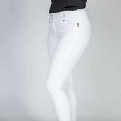 Back on Track Pantaloni da Equitazione Julia Full Grip Bianco