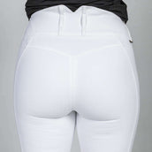 Back on Track Pantaloni da Equitazione Julia Full Grip Bianco